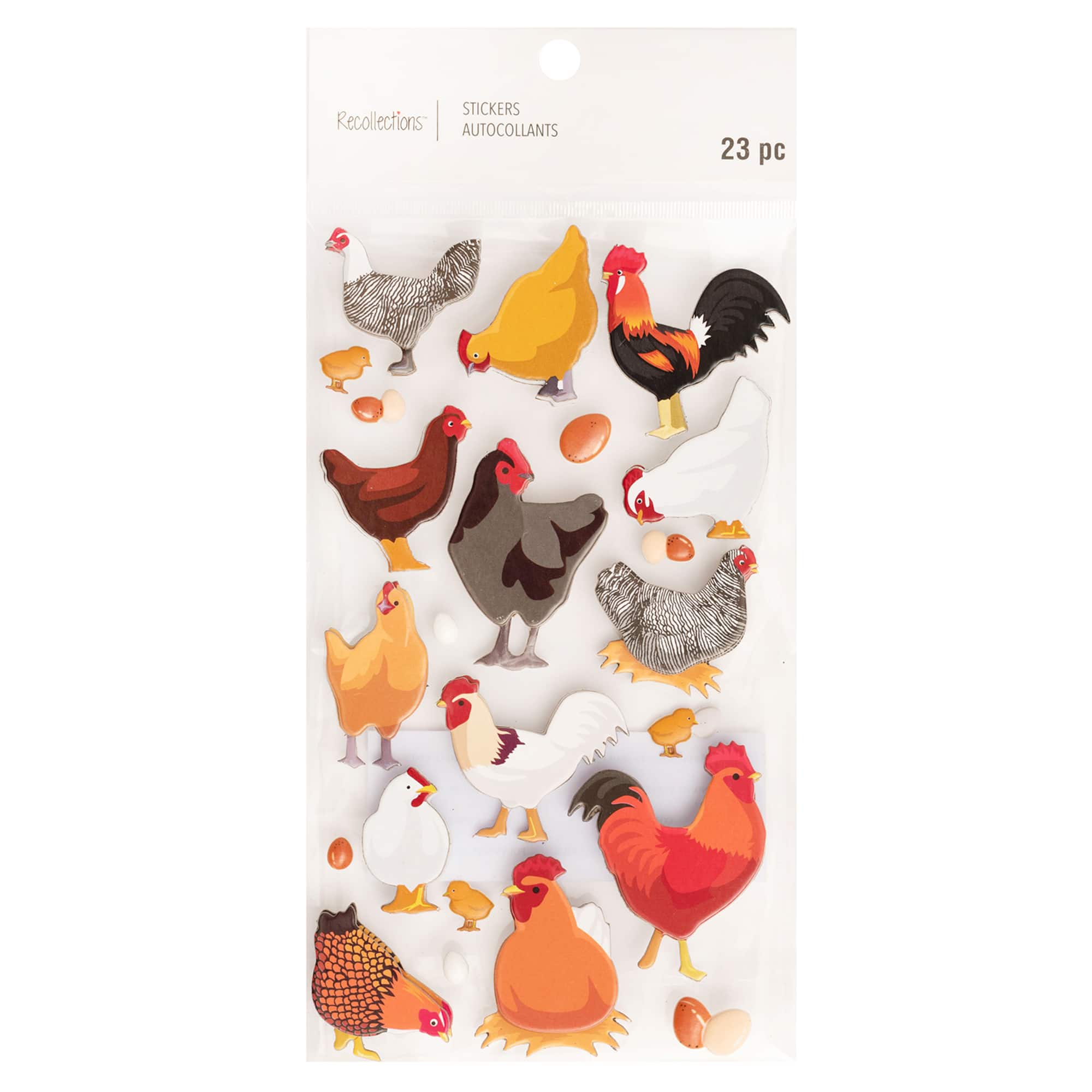 12 Pack: Chicken Stickers by Recollections™
